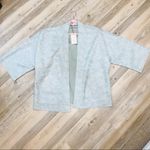 Solitaire Anthropologie  sage green cardigan Jacket Kimono Size Large Photo 5