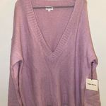 superdown  Revolve Lilac Knit V Neck Sweater Photo 2
