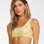 Billabong NWT Make You Mine Bikini 2-Piece Yellow Floral Swimsuit Size Small NEW Photo 5
