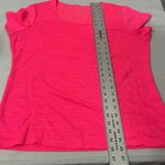 Athleta Woman’s reebok short sleeve athletic shirt pink XL Photo 7