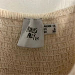 Princess Polly  Women's Beige Romper Size 4 Summer V-Neck Tie Front Photo 7