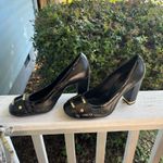 Tory Burch Womens MEREDITH Black W/ BUCKLE Shoes 9M Photo 5