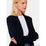 Whistles Navy Slim Soft Cotton Jersey Knit Blazer Jacket Blue Office Business 10 Photo 12