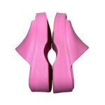 Steve Madden  Pink Slinky-J Platform Slide Sandals Women's Size 8 Chunky Heel Photo 4