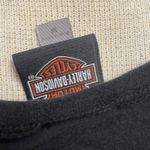 Harley Davidson Baby Tee Size Medium 100 Anniversary Skull Flames Milwaukee Black Photo 2