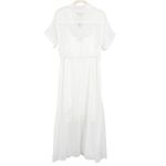 J.Crew  Cerise Midi shirt-dress in ramie White Size 10 NWT Old Money Quiet Luxury Photo 6