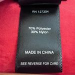 Ali Miles Crinkled Button Front Blouse Bright Coral Pink Collared Women’s Small Photo 4