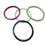 Vintage Glass Bangle Bracelets – Set of 4 Photo 3