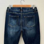 CAbi  High Straight Jeans Distressed Dark Wash High Waist 4 Style #3561 Photo 6