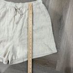 Crescent  Size L Cream linen shorts with tie waist Photo 5