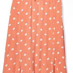 Billabong  Women’s Sunset Orange Big Love Tied Polka Dot Dress Photo 0