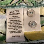 Isaac Mizrahi Linen Lemon Print Button-Up Shirt Dress Cover Up Womens Medium NEW Photo 9