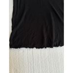 Almost Famous  Striped Stretch Lettuce‎ Hem Top Large 90s Y2k Preppy Black Retro Photo 1