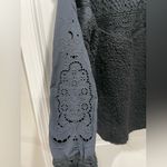 Free People FP Movement Seaside Crocheted Sherpa Fleece Jacket Black Size S Photo 8