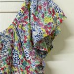 Floral Multicolor Women's Top Pink Size M Photo 5