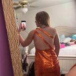 homecoming dress Orange Size 4 Photo 3
