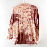 Free People  Be Free Long Sleeve Tie Dye Tee Shirt Pink Clay XS Photo 3