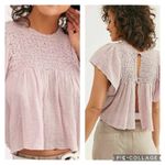 Free People One Lilac Purple Hyacinth Flutter Top Photo 1