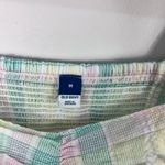 Old Navy Old Navy Top M Madras Plaid Peplum Puff Sleeve Square Neck Y2K Cottage Western Photo 1