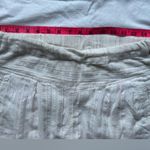 Anthropologie  Hei Hei Beach Bound Linen Pull On White and Metallic Pants Photo 9