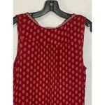 Patrons of Peace Women's Sangria Floral Embroidered Indian Tank Top Red Small Photo 1