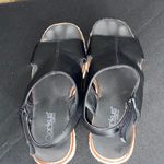 Corkys Black Vegan Leather Jute Wedge Sandals Size 9 Photo 8