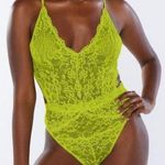 SAVAGE X FENTY Green Floral Lace Teddy - Size: S Photo 0