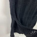 Tahari NWT Sleeveless Crochet Side Slit Bodycon Midi Dress Black Size Medium M Photo 4