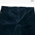 Talbots Corduroy Pants Size 16 Black High Waist Straight Leg Casual Preppy NWT Photo 2