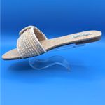 Steve Madden Beige Woven Slide Sandals Photo 1