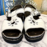 Dr. Martens  Vintage Dunnet Leather Flower Sandal 90s White Size US 7 GUC Photo 0