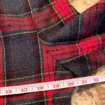 Vintage Tan Jay Red Plaid Tartan Blazer Womens 10 Double Breasted Gold Button Gray Photo 8