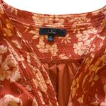Lulus Floral Orange Dress Photo 2