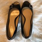 Ralph Lauren Lauren  black open toe leather heels 9 Photo 7
