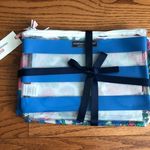 Vineyard Vines White Tisbury Floral 3-Pack Pouch Set Christmas Gift NWT Photo 0