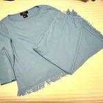 Nina Leonard Lenny for  2 piece fringe top and Capri pants set. Size Large Photo 1