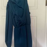 Blue one sleeve mini dress Size M Photo 2