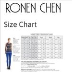 RONEN CHEN Sz 1 US 6 Knit Tunic Asymmetrical Dress Lightweight Gray Short Sleeve Photo 8