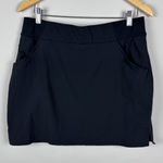 Columbia Skort Womens Large Black Nylon Stretch Gym Tennis Golf Running Workout Photo 0