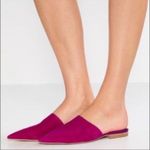 Rebecca Minkoff  Sara Suede‎ Pointed Toe Mules in Fuchsia Size 7 or 38 Photo 1
