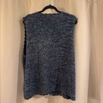 Teddi Vintage Navy Floral Embroidered Vest Blue Size L Photo 1