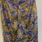 Nookie  Revolve Sequined Forever Mini Skirt Ruffle Front Zipper Small NEW W/ Flaw Photo 3