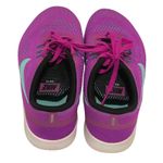 Nike  Free RN GS Running Shoes Youth 6 Purple Teal Lace Up‎ Athletic Sneakers Photo 2
