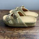 Source Unknown Raffia Platform Double Band Slide sandals NWOT size 9 Photo 2