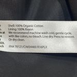 Eileen Fisher 100% Organic Cotton Karume Dash Coat Blazer Black White Medium Photo 5