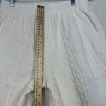 Madewell  Pants Womens Small White Cotton Gauze Pull On Casual Beachy Comfy Photo 8