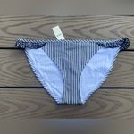 Aerie NWT small gingham ruffle stripe bikini bottom swim bottom blue white Photo 0