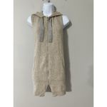 FABIANA FILIPPI Knitted Vest With Drawstring Hood Cashmere EUC Size M Tan Size M Photo 5