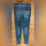 Spanx Denim Distressed Ankle Skinny Jeans Pull On Shaping High Rise NWT MD Tall Photo 1