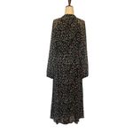 Tommy Hilfiger Midi Peasant Dress 6 Animal Boho Fall Sheer Keyhole Soft Grunge Photo 6